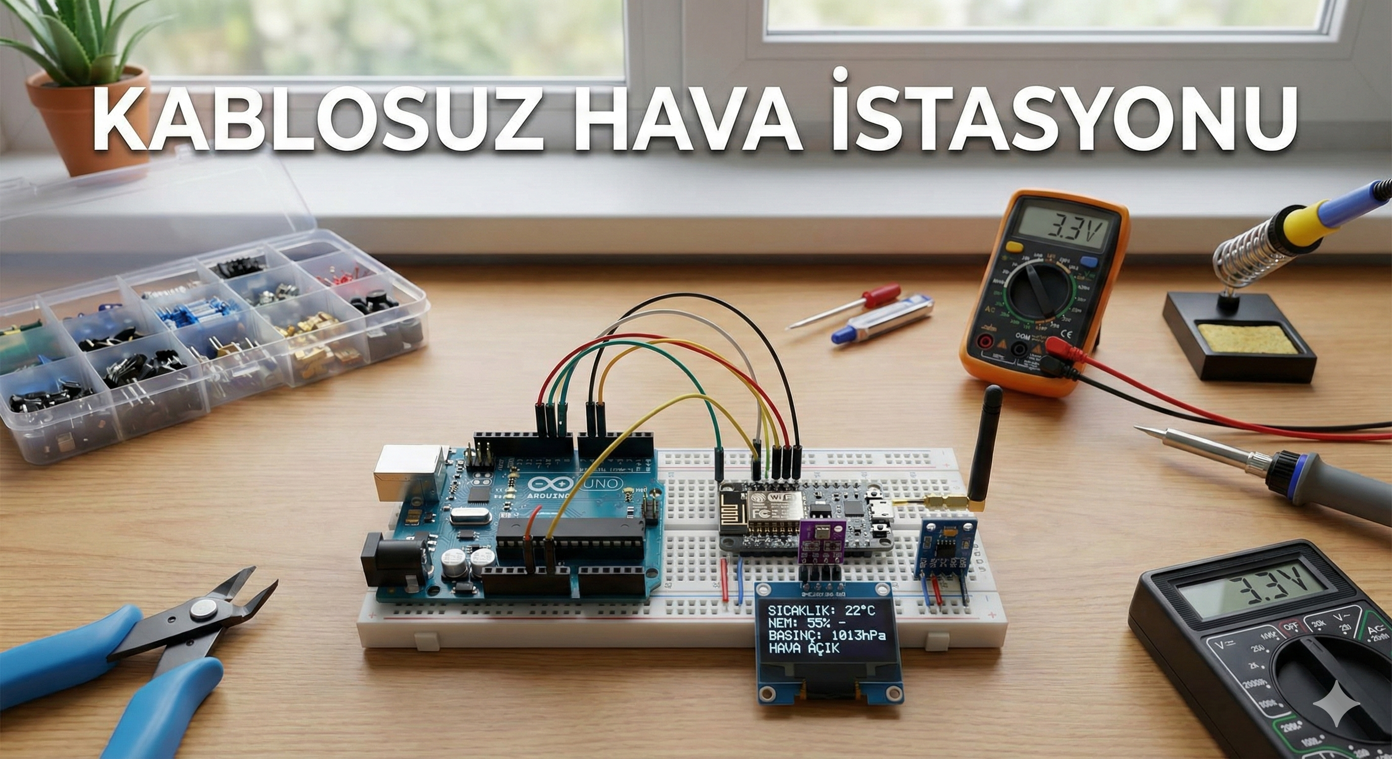 NRF24L01 Kablosuz Hava İstasyonu